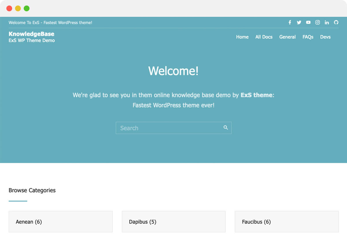 Documentation theme and Knowledge Base theme demo - Smallest and ...