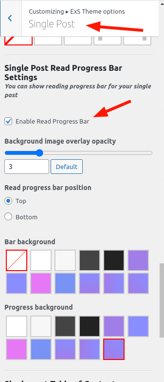 WordPress Reading Progress Bar
