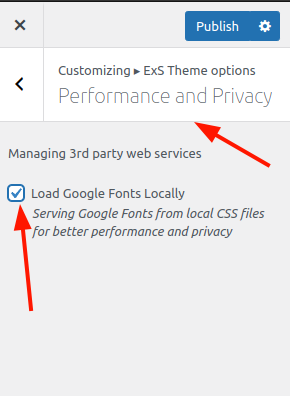 Load Google Fonts locally with one click